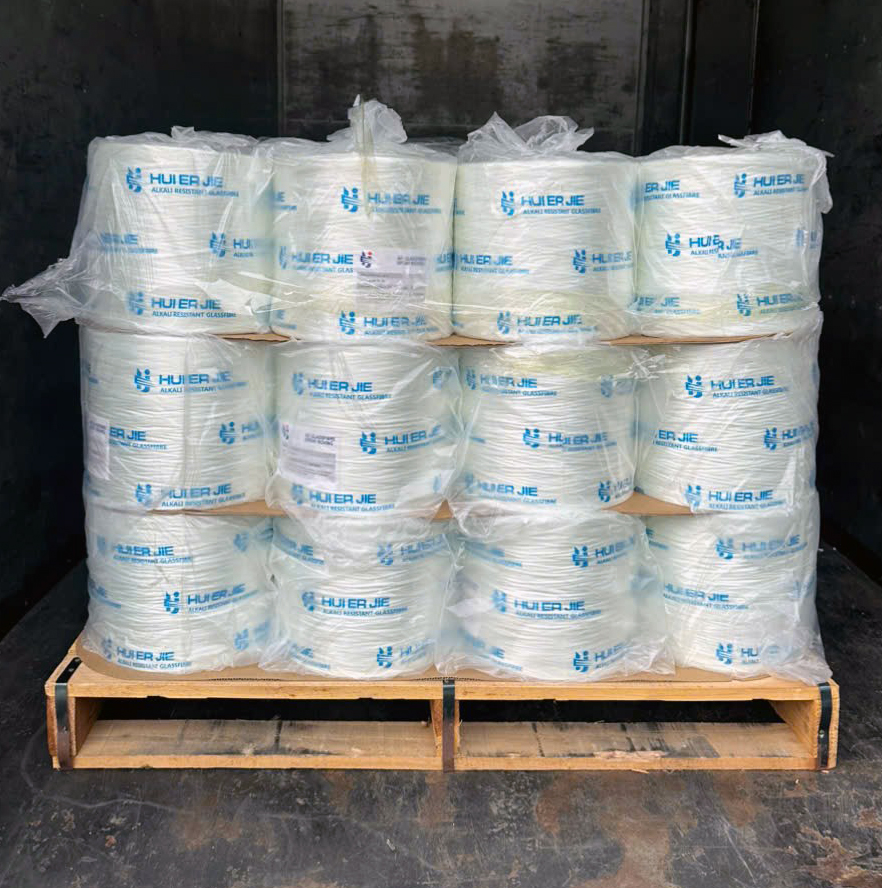 ARG-Spray-Roving-ARC13-2700H-ZrO2-16.7 Sợi thủy tinh kháng kiềm HUIERJIE ARG Spray Roving ARC13-2700H ZrO2 ≥16.7% - Ảnh 1
